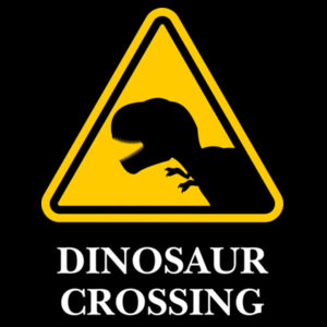 Dinosaur Crossing - KIDS TEE Design