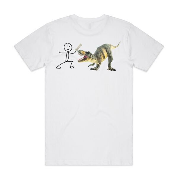 Throw Dino a Bone - Classic Tee White Thumbnail